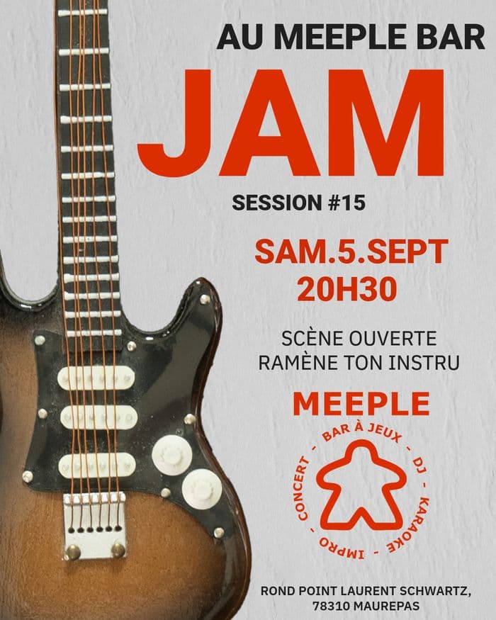 Affiche, Jam Session au Meeple Bar