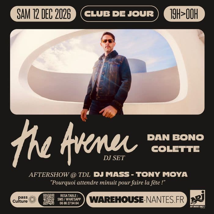 Affiche, Club de Jour invite THE AVENER (Dj set)