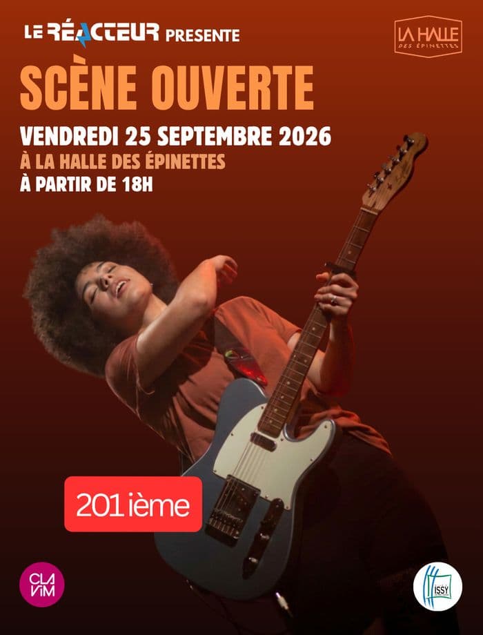 Affiche, Scène ouverte à la Halle des Epinettes