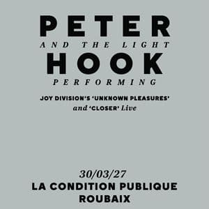 Affiche, Peter Hook & the Light : a JOY Division Celebration
