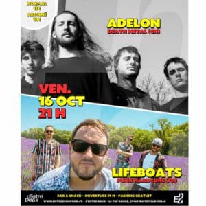 Affiche, Soiree Metal Adelon + Lifeboat