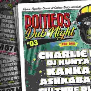 Affiche, Poitiers Dub Night #3