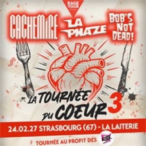 Affiche, Cachemire + la Phaze + Bob'S NOT Dead