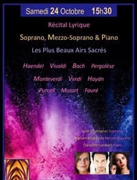 Affiche, Récital Lyrique : Soprano, Mezzo-Soprano et Piano
