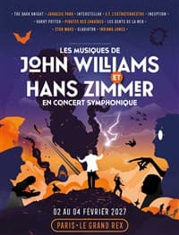 Affiche, Les musiques de John Williams et Hans Zimmer en concert symphonique