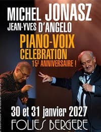 Affiche, Michel Jonasz et Jean-Yves D'Angelo : Piano-Voix