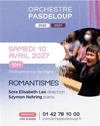 Affiche, Orchestre Pasdeloup : Romantismes