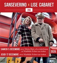 Affiche, Sanseverino + Lise Cabaret