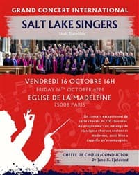 Affiche, Grand concert 120 choristes américains