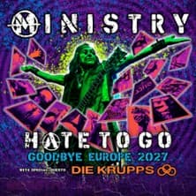Affiche, Ministry + Die Krupps - Hate to Go, Goodbye Europe 2007