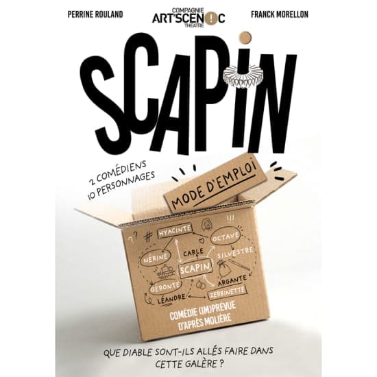 Affiche, Scapin : mode d’emploi' au Rikiki Café-Théâtre