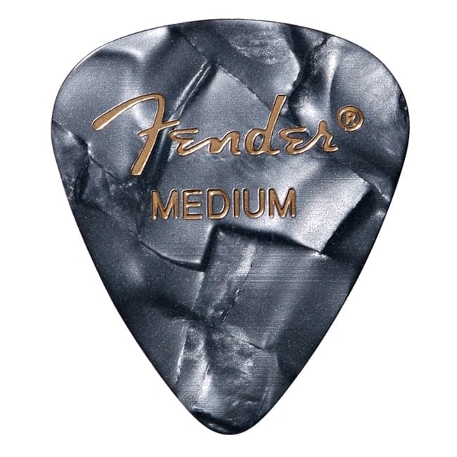 Fender 351 Shape Premium Lot de 12 médiators medium Noir