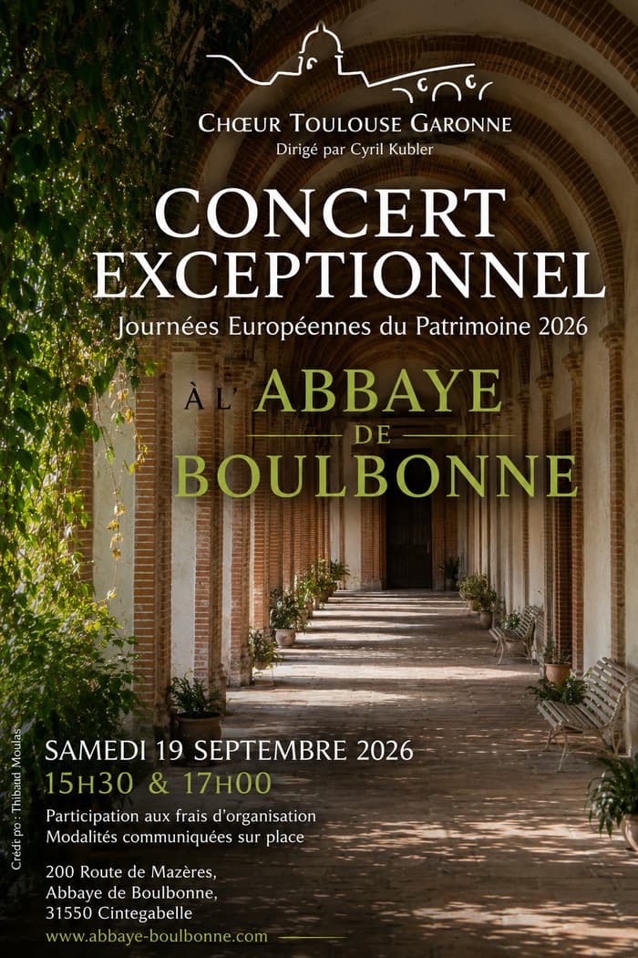 Affiche, Concert du Chœur Toulouse Garonne