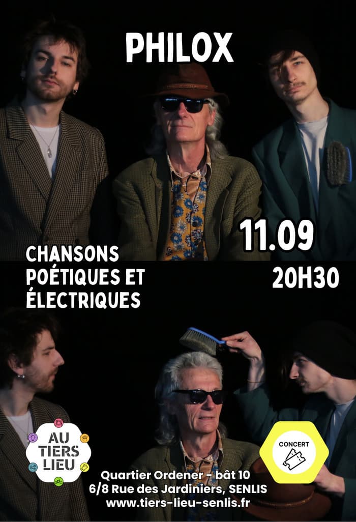 Affiche, Philox : Chansons poétiques et électriques
