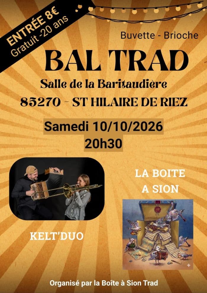Affiche, Bal trad de la Boîte à Sion