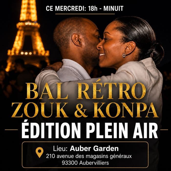 Affiche, Bal zouk rétro et konpa