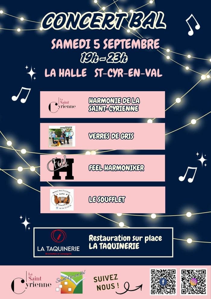 Affiche, concert bal