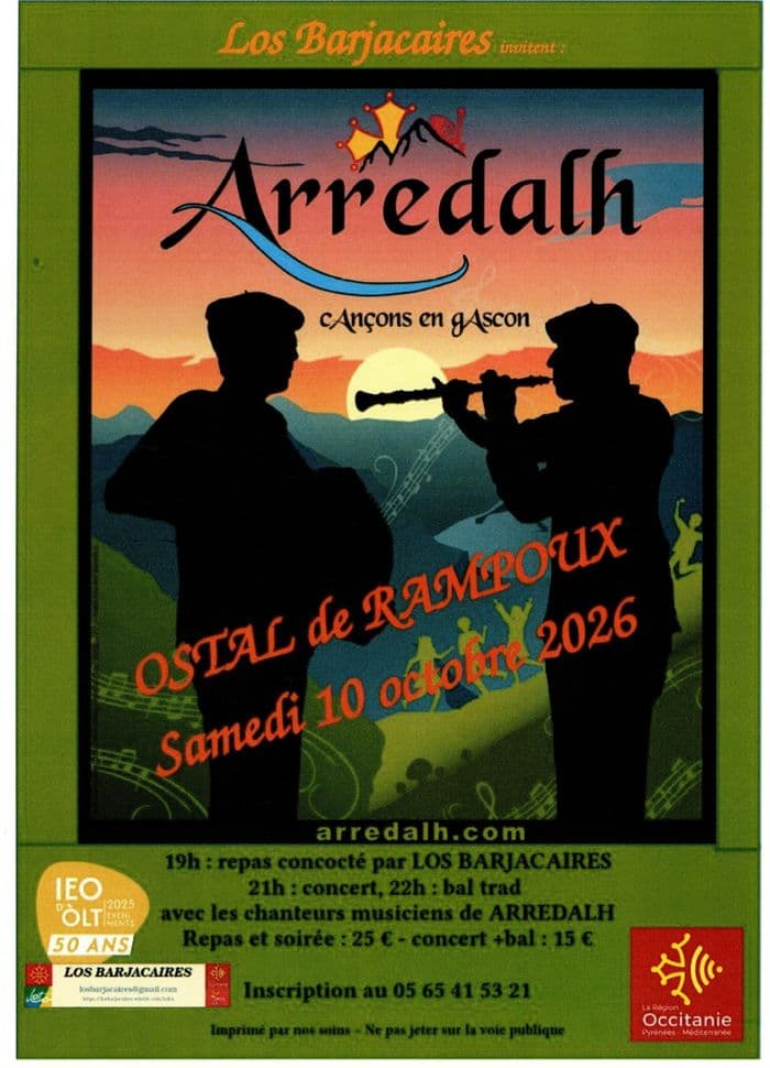 Affiche, Concèrt d'Arredalh