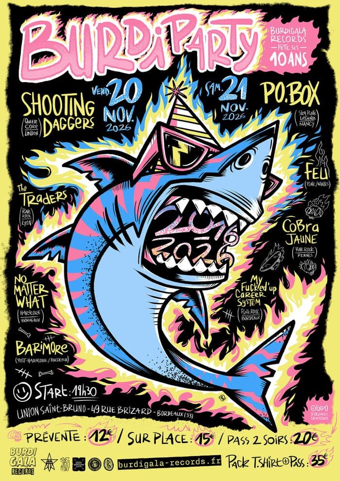 Affiche, Burdiparty - 10 ans de Burdigala Records