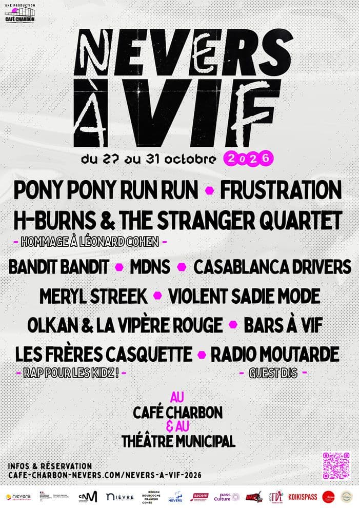 Affiche, Nevers à vif 2026 - H-Burns and The stranger quartet