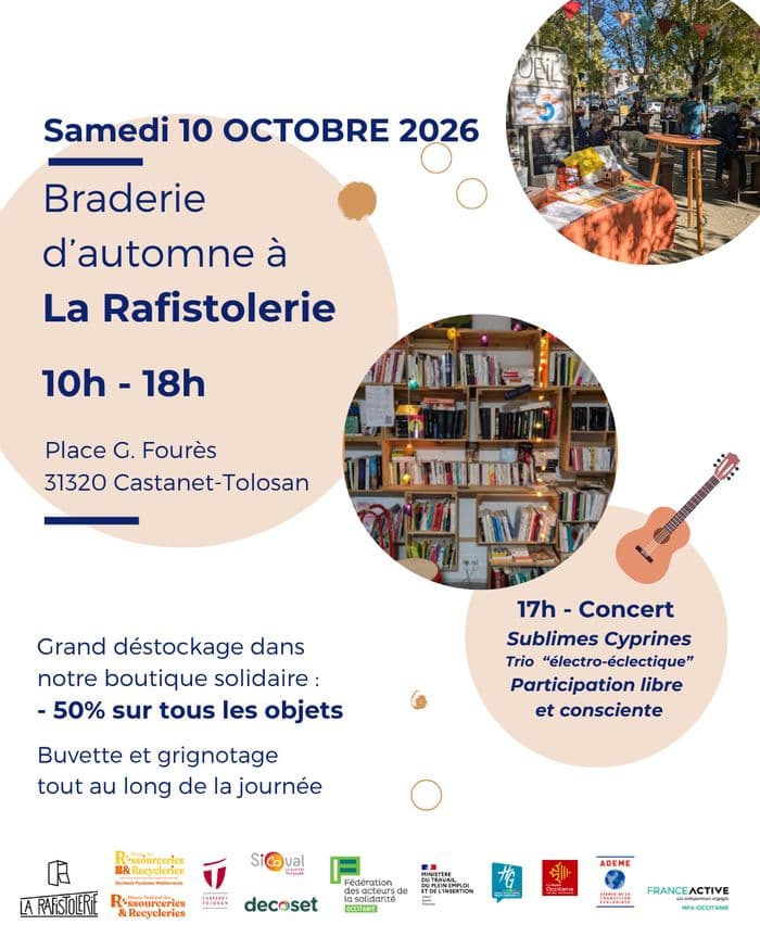 Affiche, Braderie d'automne de La Rafistolerie