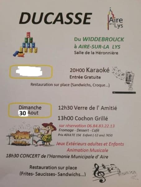 Affiche, concert du Widdebrouck