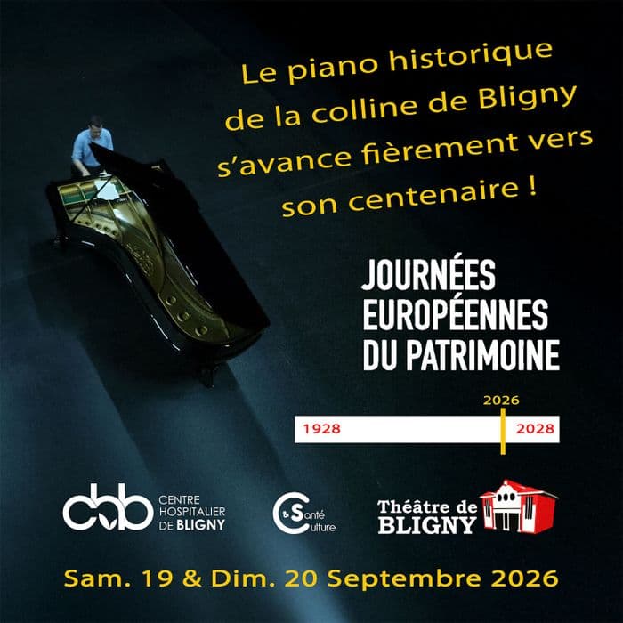 Affiche, Le piano historique de Bligny s'avance vers son centenaire !