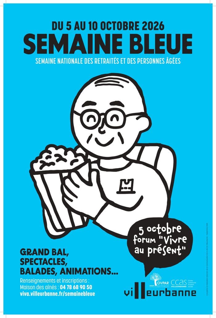 Affiche, Grand Bal de la Semaine bleue
