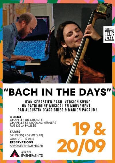 Affiche, Concert "Bach in the Days" d'Augustin d'Assignies et Marion Pacaud