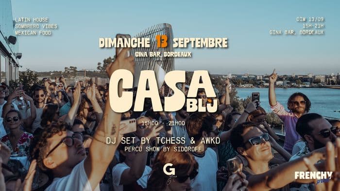 Affiche, Casa Blù, un dj set au Gina