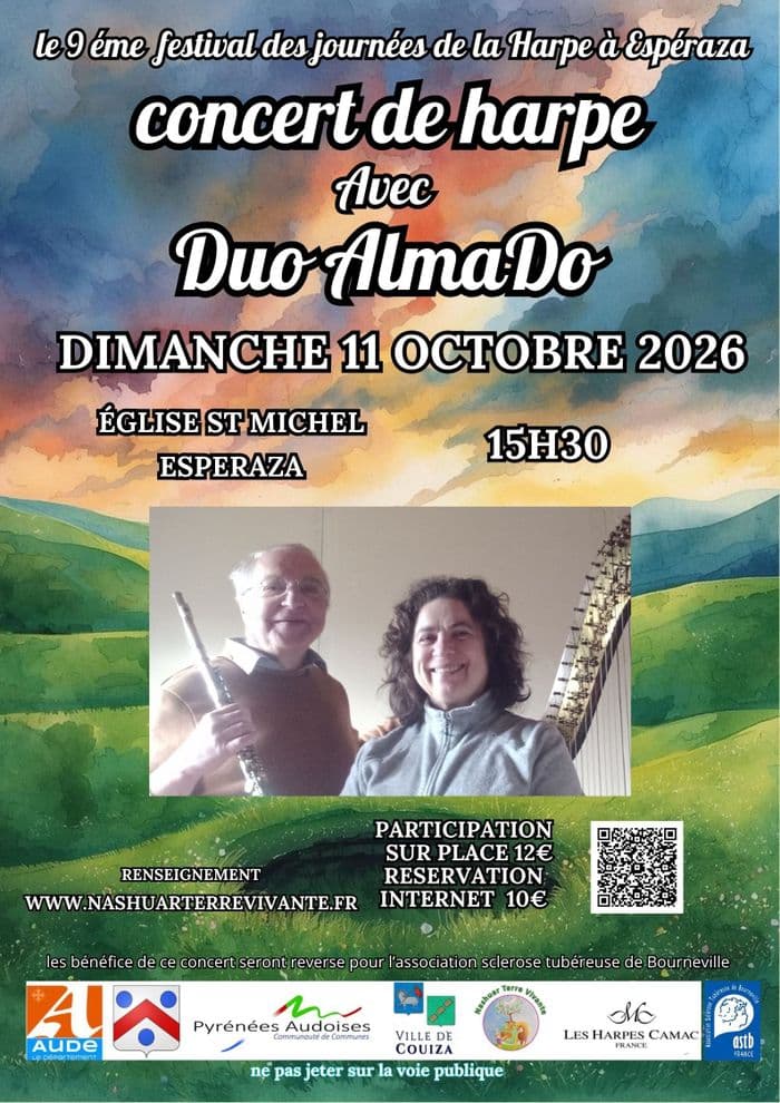 Affiche, le Duo AlmaDo en concert le 11 octobre 2026 a 15h30