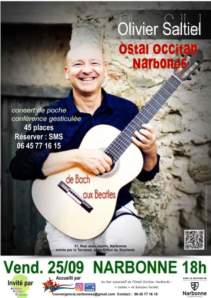 Affiche, Concert de poche + échange gesticulé avec Olivier Saltiel