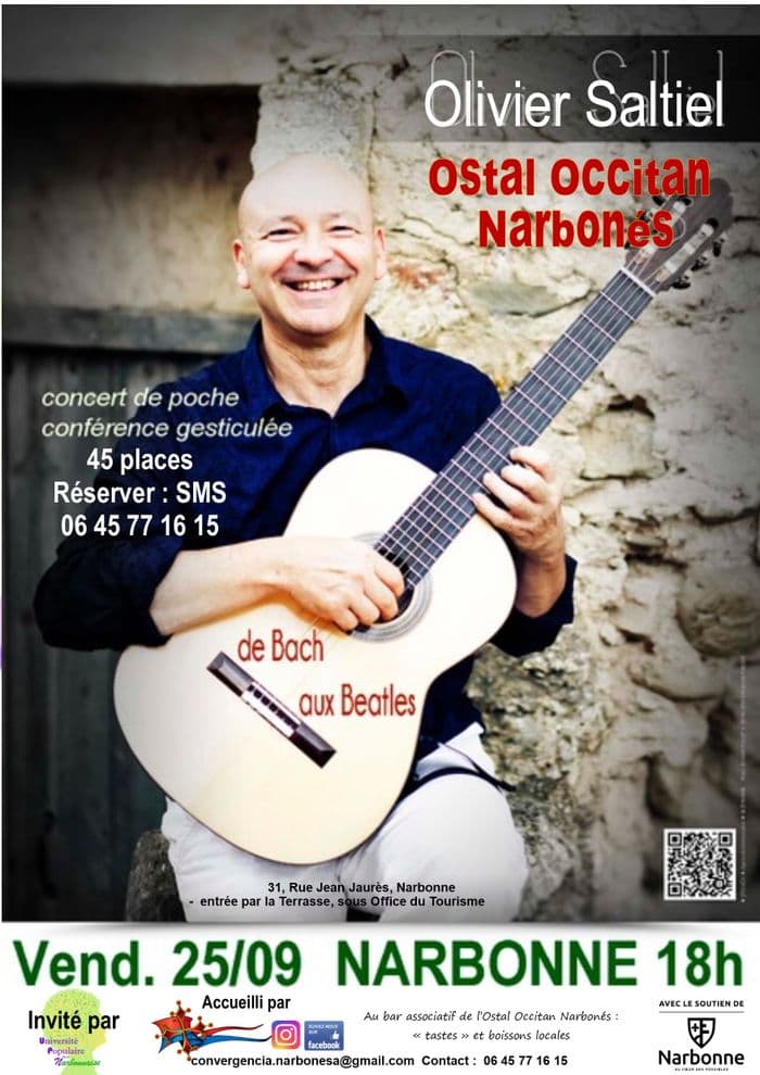 Affiche, Concert de poche + échange gesticulé avec Olivier Saltiel