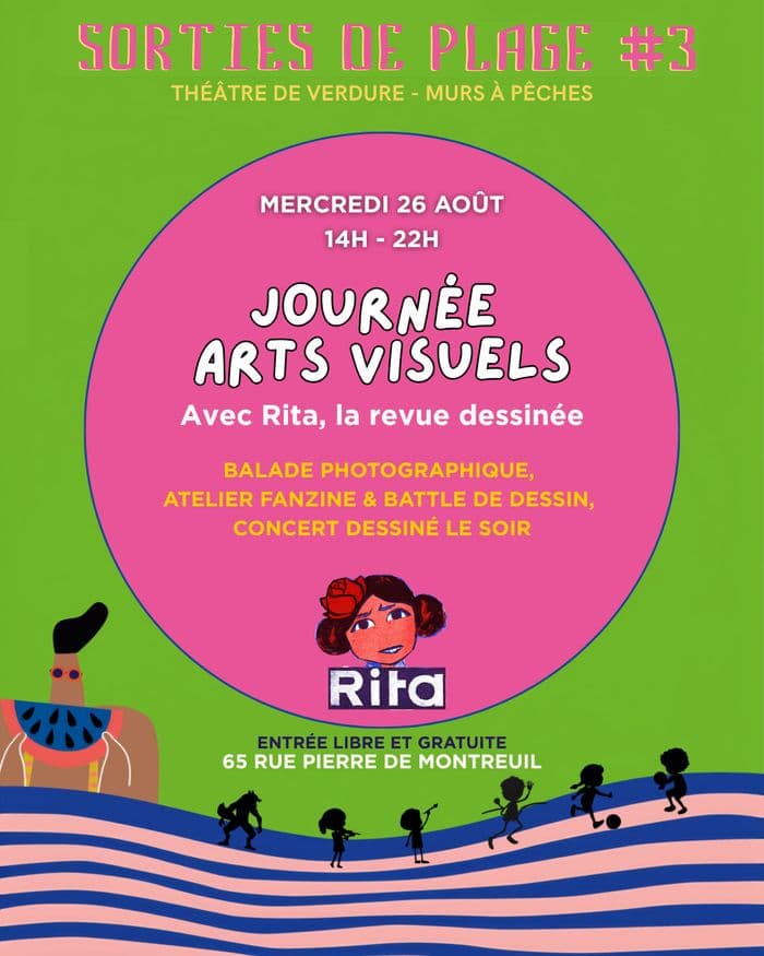 Affiche, Concert dessinée "Le petit chien qui voulait devenir chaman" avec la revue Rita
