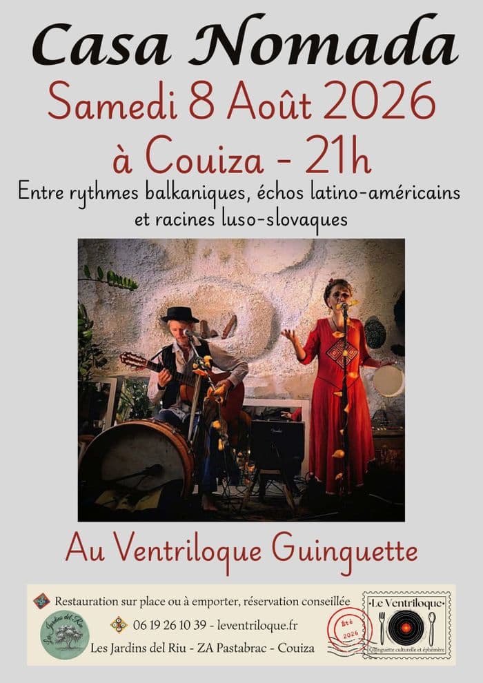 Affiche, Concert Casa Nomada