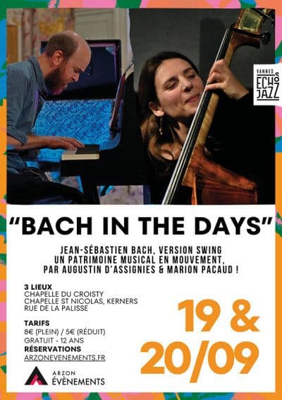 Affiche, Concert "Bach in the Days", d'Augustin d'Assignies et Marion Pacaud