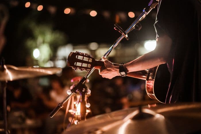 Affiche, Les guinguettes pop rock