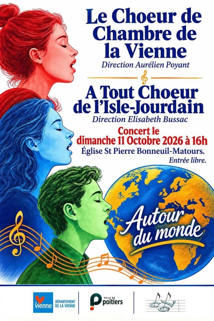 Affiche, Concert Chants autour du monde