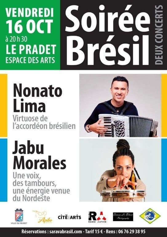 Affiche, Soirée Brésil 2 concerts