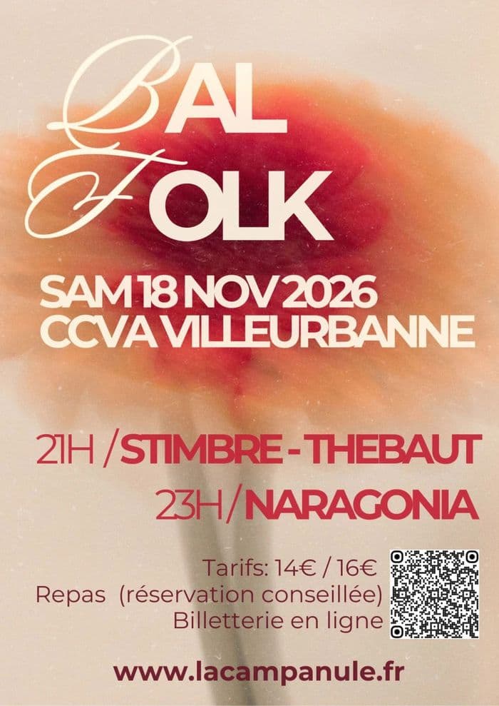 Affiche, Bal folk avec Naragonia et Duo Stimbre-Thébaut
