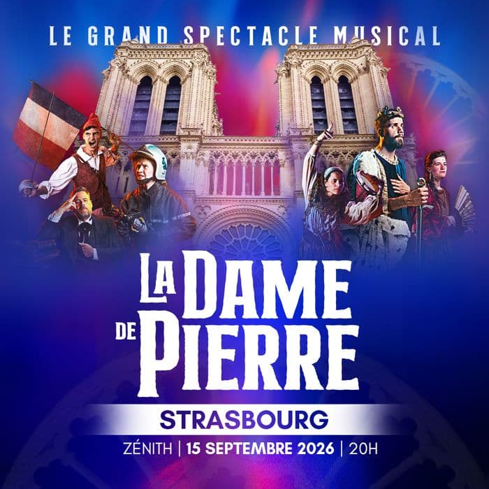 Affiche, LA DAME DE PIERRE, LE SPECTACLE MUSICAL