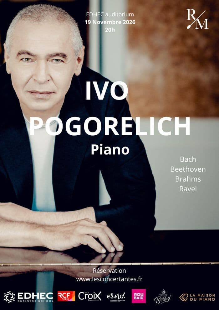 Affiche, Récital piano d'Ivo Pogorelich