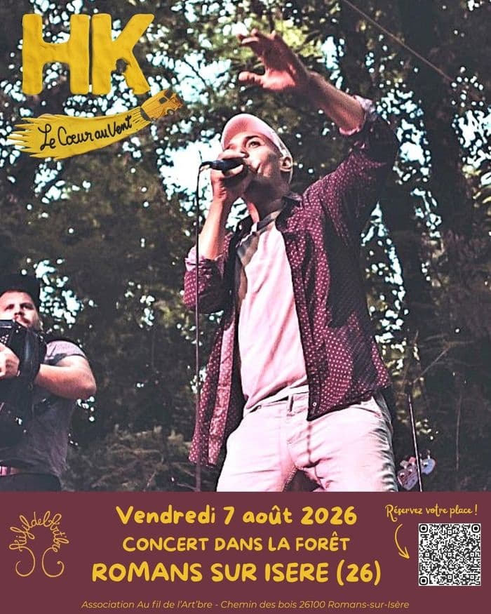 Affiche, 07 août 2026 - HK en concert dans la forêt, à Romans sur Isère (26)
