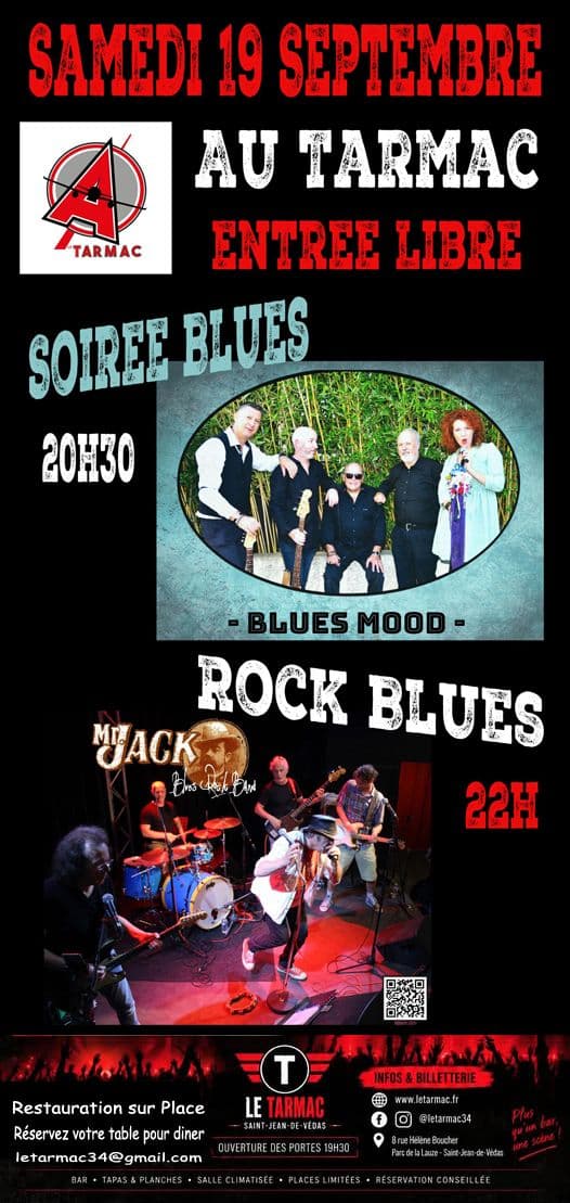Affiche, Soirée Blues et Blues Rock au TARMAC