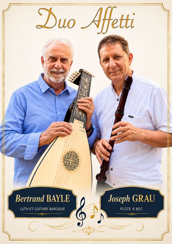 Affiche, Duo Affetti - Musique baroque