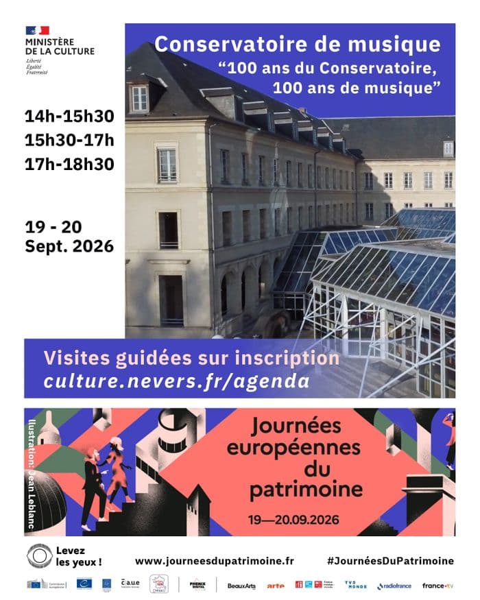 Affiche, 100 ans du Conservatoire, 100 ans de musique