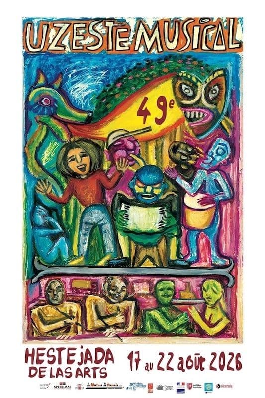 Affiche, La PALESTINE à la 49e HESTEJADA DE LAS ARTS - UZESTE MUSICAL