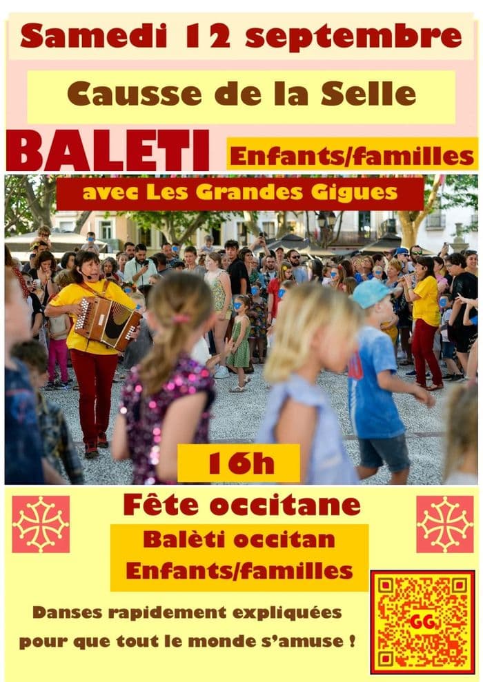 Affiche, Balèti occitan enfants-familles