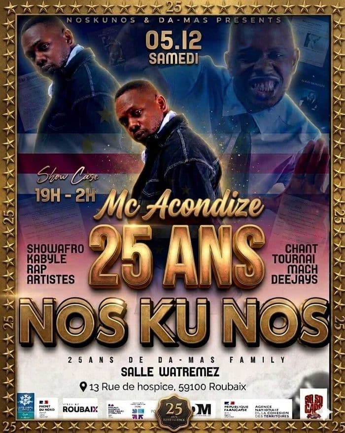 Affiche, Nos Ku Nos (On est ensemble) x 25 ans de la Da-masfamily