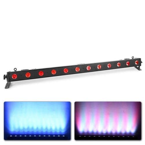 BEAMZ LCB140 Barre LED, 12x LED 6W Couleurs Rouge, Vert, Bleu, Blanc, Mode DMX
